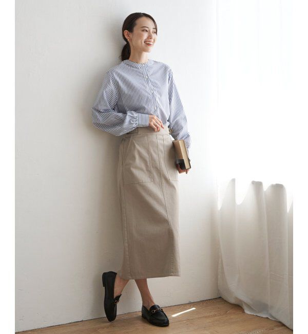 ikka「前後2WAYバンドカラーシャツ」|シャツ・ブラウス|