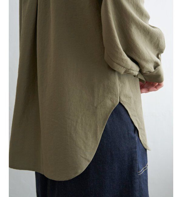 ikka「前後2WAYバンドカラーシャツ」|シャツ・ブラウス|