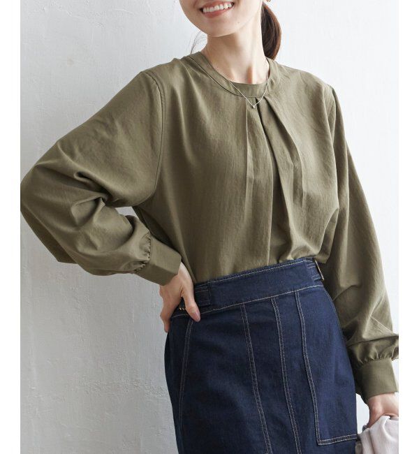 ikka「前後2WAYバンドカラーシャツ」|シャツ・ブラウス|