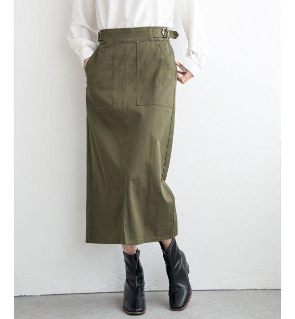ikka「ストレッチIラインスカート」|スカート|