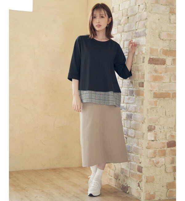 ikka「ストレッチIラインスカート」|スカート|