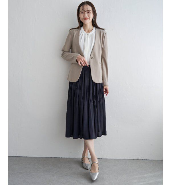 IKKA LOUNGE「【洗濯機で洗える／セットアップ対応】GOKU楽カットソーノーカラージャケット」|その他|