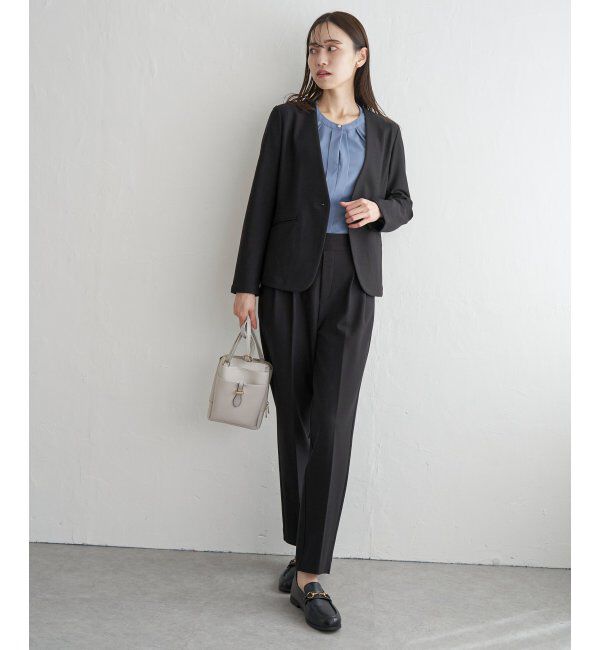 IKKA LOUNGE「【洗濯機で洗える／セットアップ対応】GOKU楽カットソーノーカラージャケット」|その他|