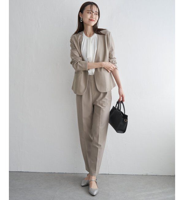 IKKA LOUNGE「【洗濯機で洗える／セットアップ対応】GOKU楽カットソーノーカラージャケット」|その他|