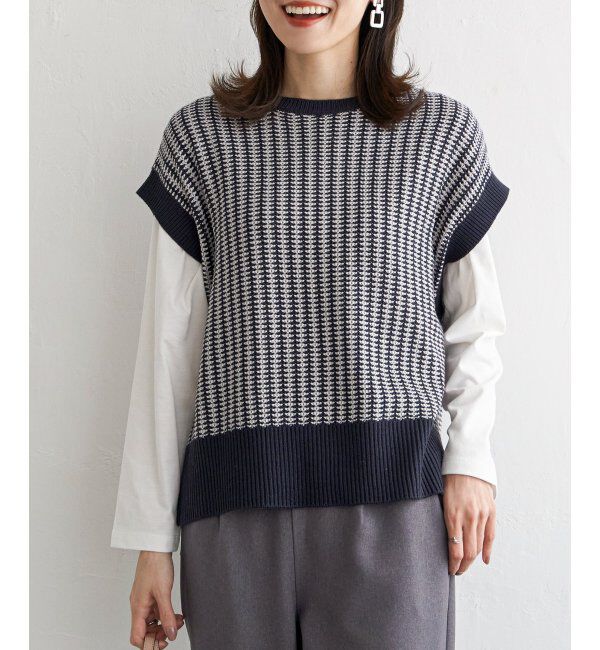 ikka「ニットベストアンサンブル」|ニット・セーター|