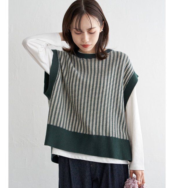 ikka「ニットベストアンサンブル」|ニット・セーター|