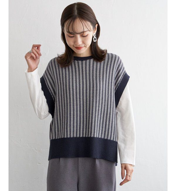 ikka「ニットベストアンサンブル」|ニット・セーター|