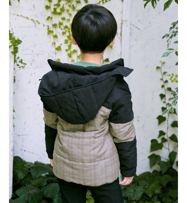ikka kids「フード脱着チェック切り替えブルゾン（110~160cm）」|その他|