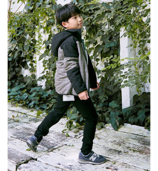 ikka kids「フード脱着チェック切り替えブルゾン（110~160cm）」|その他|