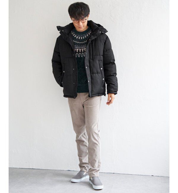 ikka「sorona(R)ツイードライクブルゾン」|ブルゾン・スタジャン|