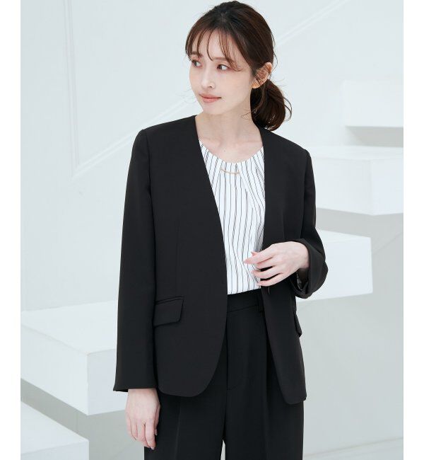 IKKA LOUNGE「ウォッシャブルVネックジャケット」|その他|