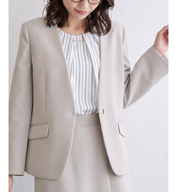 IKKA LOUNGE「ウォッシャブルVネックジャケット」|その他|