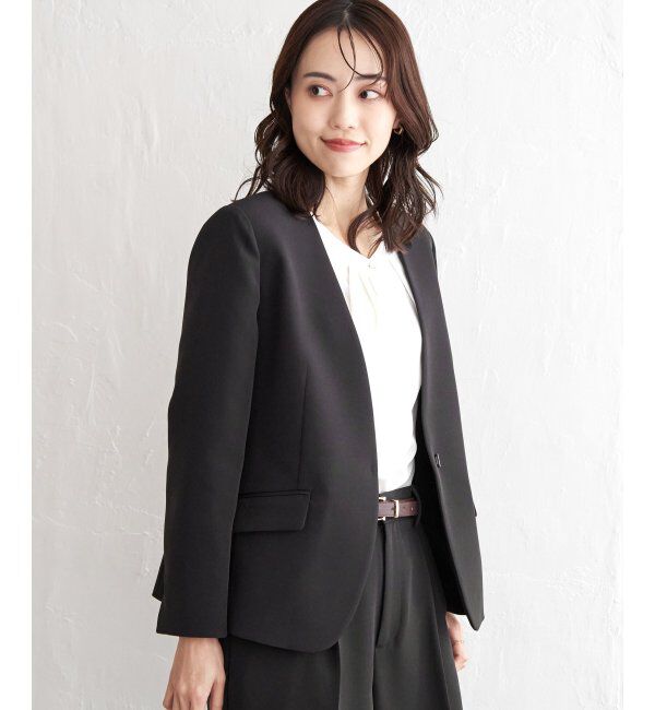 IKKA LOUNGE「ウォッシャブルVネックジャケット」|その他|