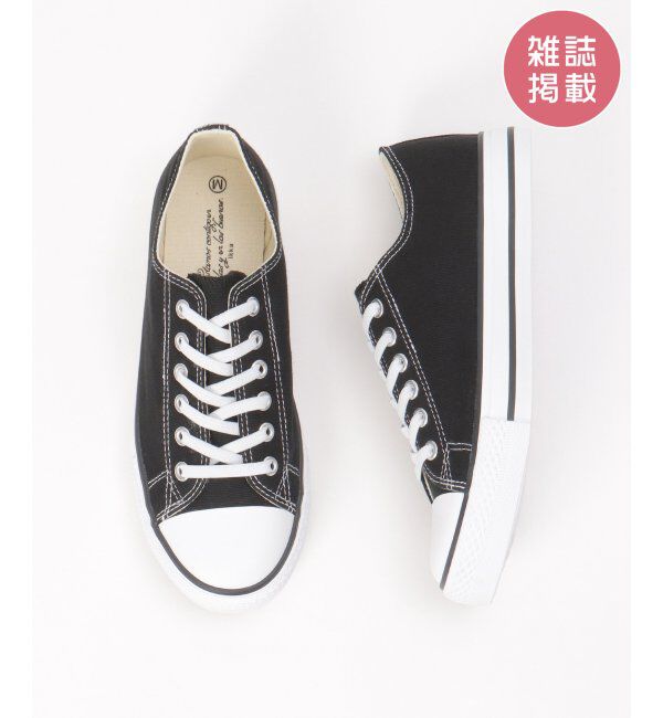 ikka「【雑誌InRed5月号掲載】撥水キャンバススニーカー」|その他|ブラック