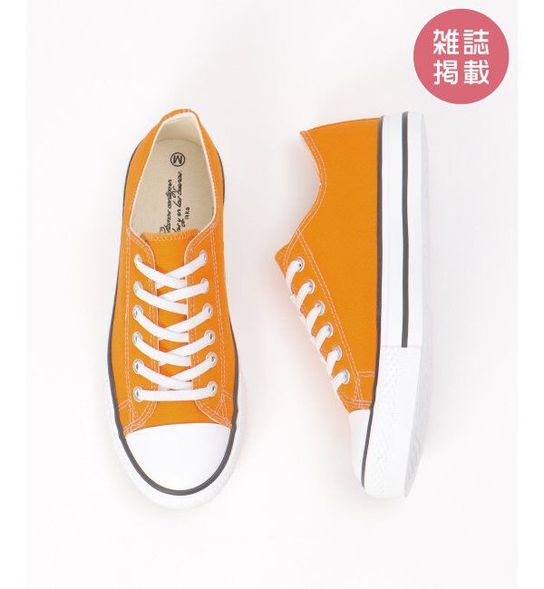 ikka「【雑誌InRed5月号掲載】撥水キャンバススニーカー」|その他|オレンジ