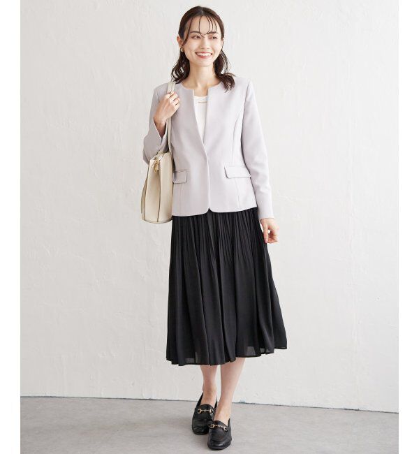 IKKA LOUNGE「シフォンプリーツスカート」|スカート|