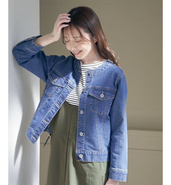 ikka「【雑誌InRed4月号掲載】ストレッチノーカラーGジャン」|その他|