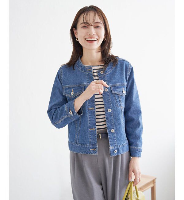 ikka「【雑誌InRed4月号掲載】ストレッチノーカラーGジャン」|その他|