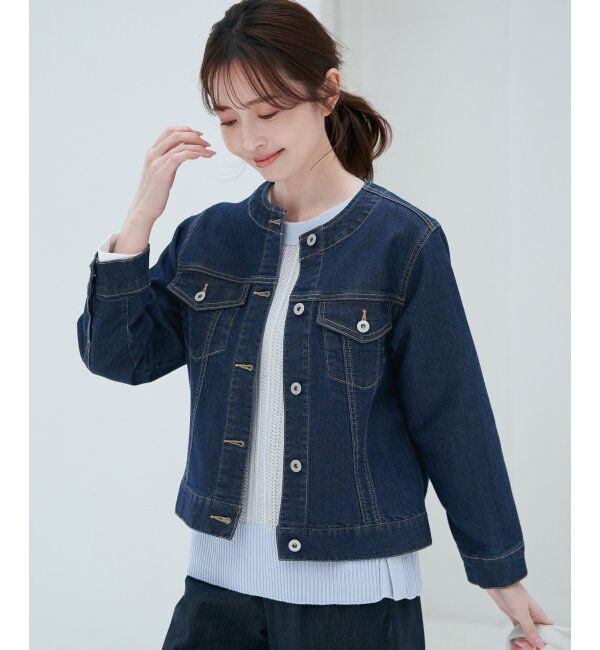 ikka「【雑誌InRed4月号掲載】ストレッチノーカラーGジャン」|その他|