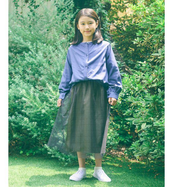 ikka kids「【親子おそろい】マルチWAYバンドカラーシャツ（110~160cm）」|シャツ・ブラウス|