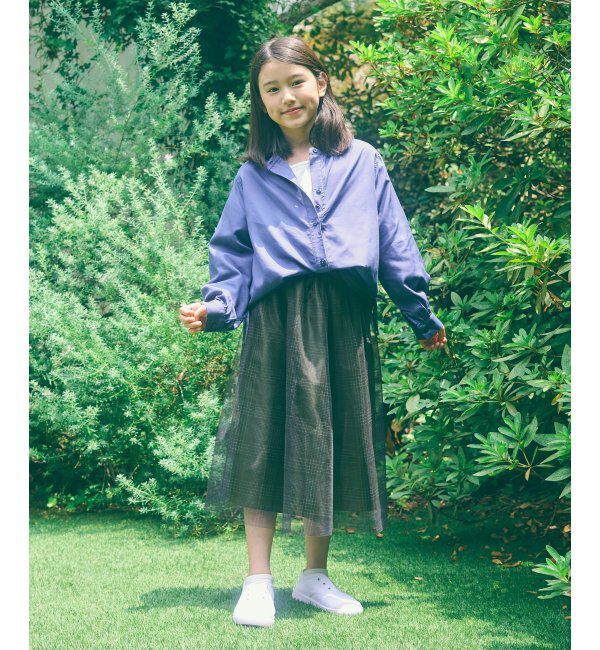 ikka kids「【親子おそろい】マルチWAYバンドカラーシャツ（110~160cm）」|シャツ・ブラウス|