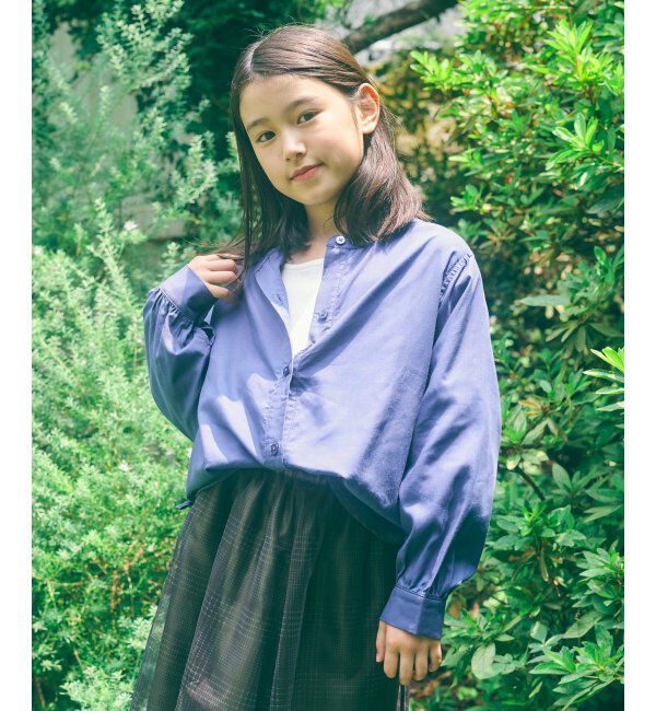 ikka kids「【親子おそろい】マルチWAYバンドカラーシャツ（110~160cm）」|シャツ・ブラウス|