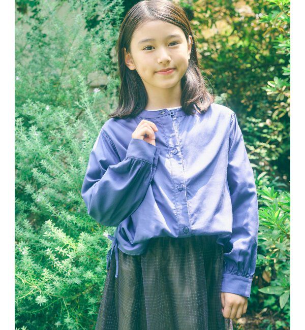 ikka kids「【親子おそろい】マルチWAYバンドカラーシャツ（110~160cm）」|シャツ・ブラウス|