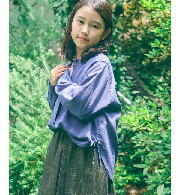 ikka kids「【親子おそろい】マルチWAYバンドカラーシャツ（110~160cm）」|シャツ・ブラウス|