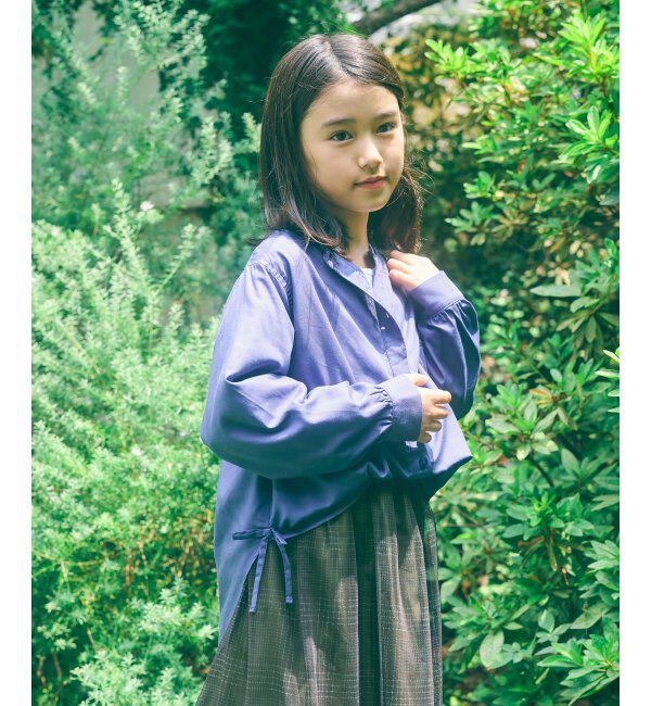 ikka kids「【親子おそろい】マルチWAYバンドカラーシャツ（110~160cm）」|シャツ・ブラウス|