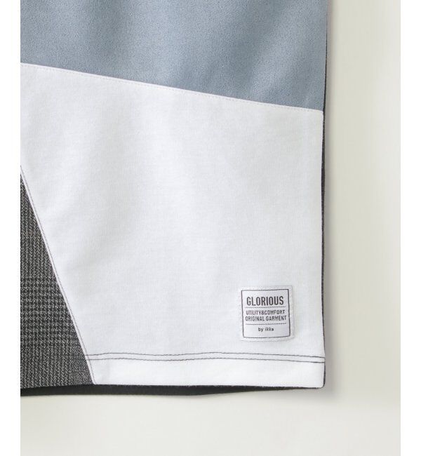 ikka kids「【親子おそろい】フェイクスエードブロックスロンT（120~160cm）」|Tシャツ・カットソー|