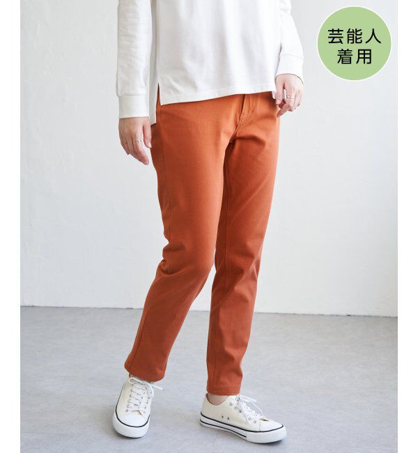 ikka「GOKU楽パンツ スリムストレート」|その他|オレンジ
