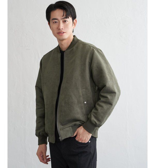 ikka「フェイクスウェードブルゾン」|ブルゾン・スタジャン|
