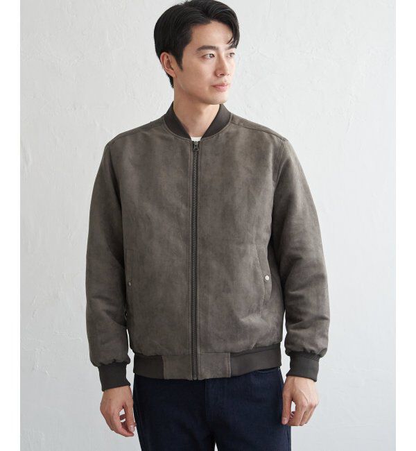 ikka「フェイクスウェードブルゾン」|ブルゾン・スタジャン|