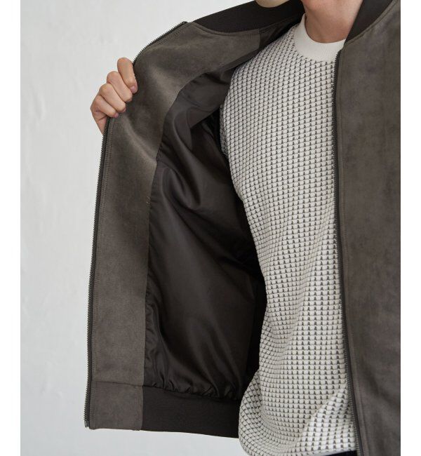 ikka「フェイクスウェードブルゾン」|ブルゾン・スタジャン|