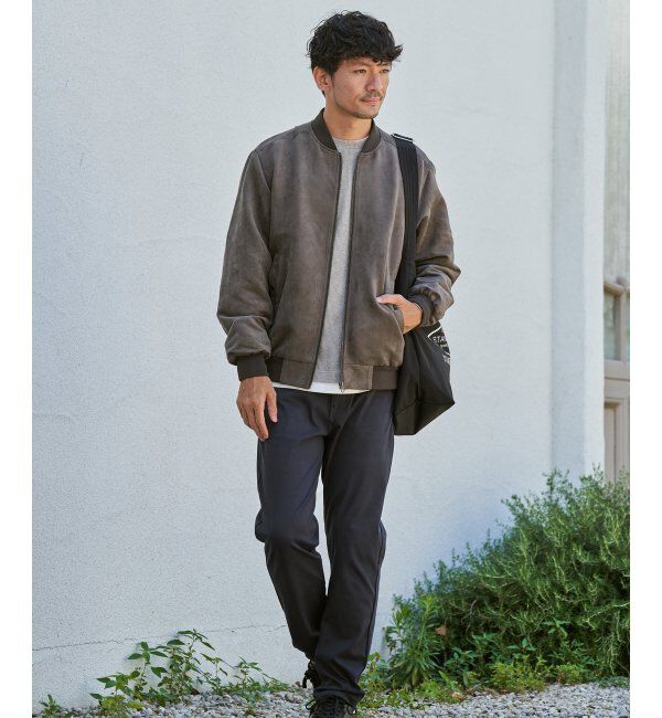 ikka「フェイクスウェードブルゾン」|ブルゾン・スタジャン|