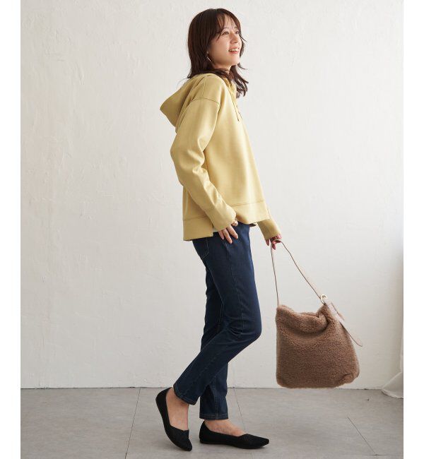 ikka「GOKU楽 鹿の子ダンボールパーカー」|パーカー|