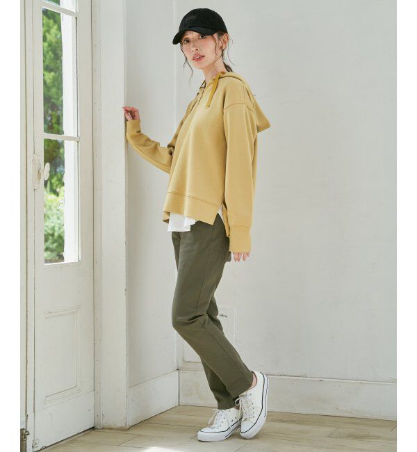 ikka「GOKU楽 鹿の子ダンボールパーカー」|パーカー|