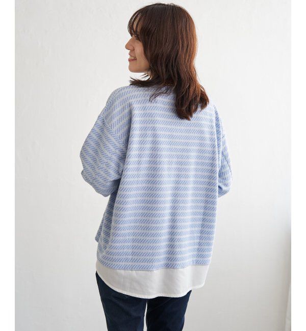 ikka「カットジャガード裾レイヤープルオーバー」|その他|