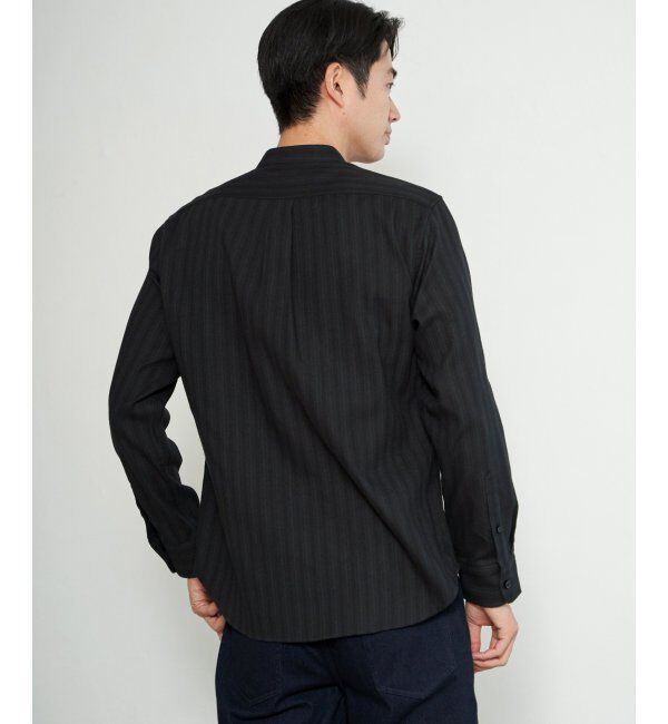 ikka「イージ－ケアネルバンドカラーＳＨ」|シャツ・ブラウス|