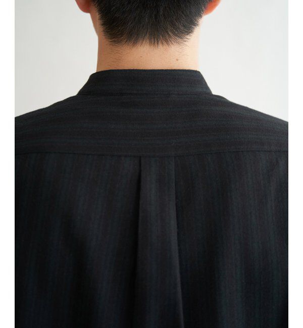 ikka「イージ－ケアネルバンドカラーＳＨ」|シャツ・ブラウス|