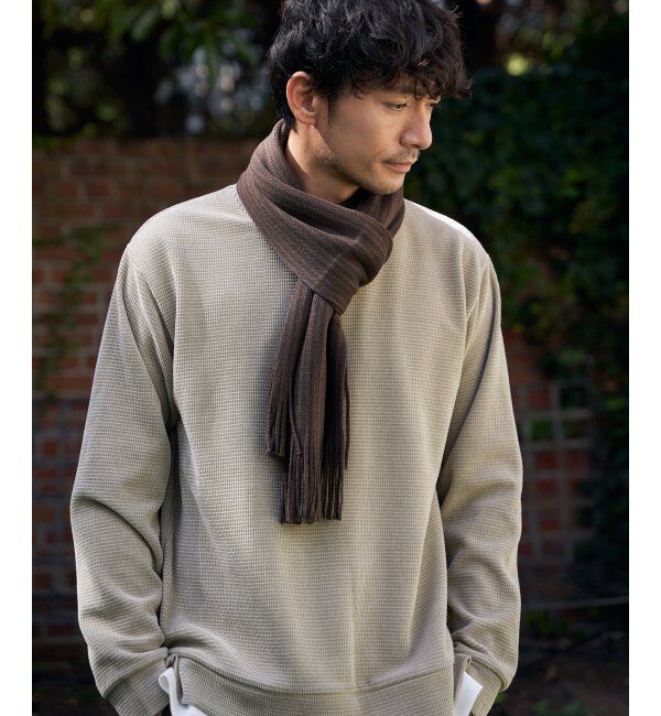 ikka「モールワッフルフェイクレイヤードプルオーバー」|パーカー|