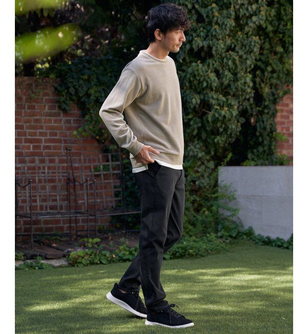 ikka「モールワッフルフェイクレイヤードプルオーバー」|パーカー|