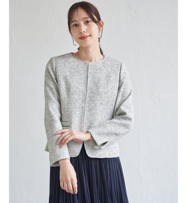 IKKA LOUNGE「【フォーマル対応】ファンシーツイードジャケット」|その他|