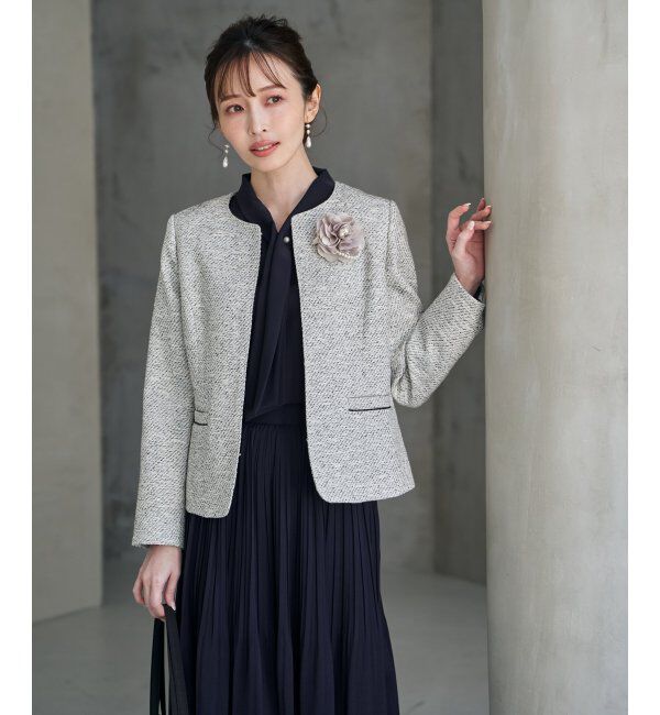 IKKA LOUNGE「【フォーマル対応】ファンシーツイードジャケット」|その他|