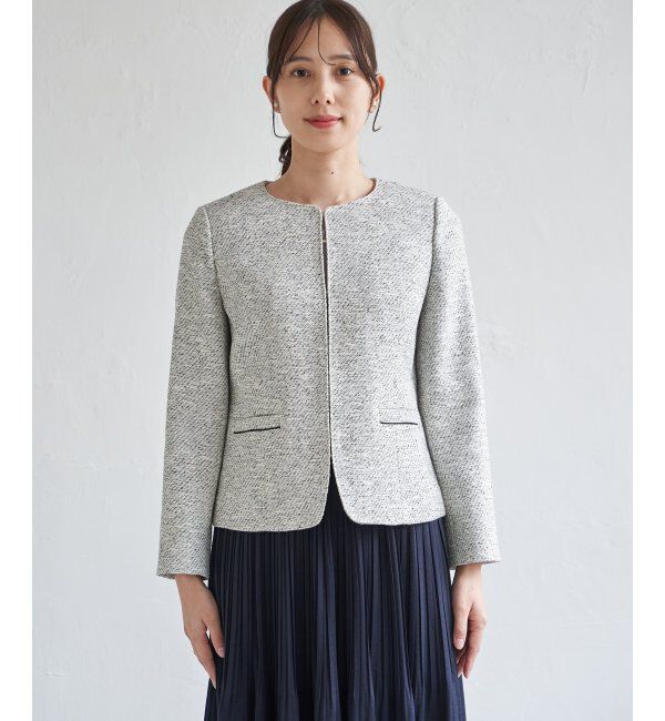 IKKA LOUNGE「【フォーマル対応】ファンシーツイードジャケット」|その他|