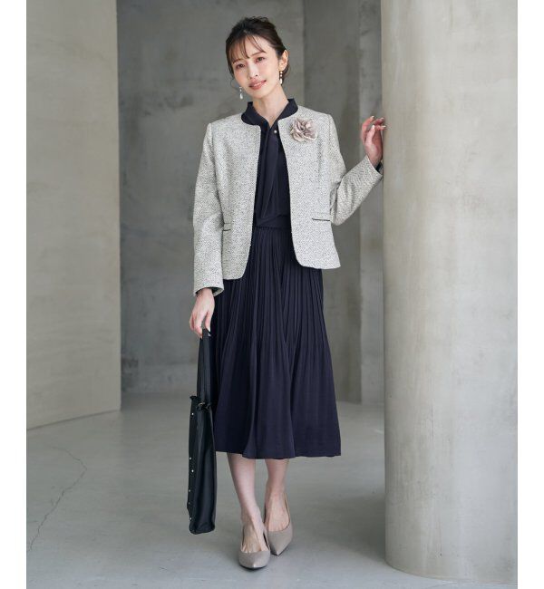 IKKA LOUNGE「【フォーマル対応】ファンシーツイードジャケット」|その他|