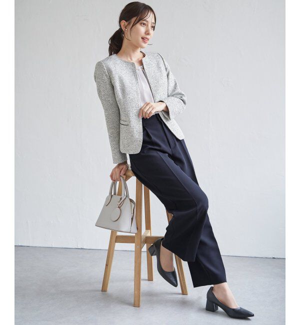 IKKA LOUNGE「【洗濯機で洗える／セットアップ対応】ウォッシャブルワイドパンツ」|その他|