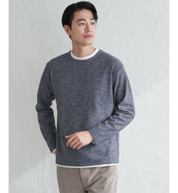 ikka「メランジ裏起毛インナーセット」|パーカー|