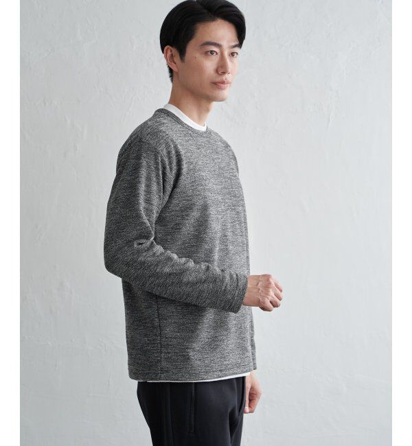 ikka「メランジ裏起毛インナーセット」|パーカー|