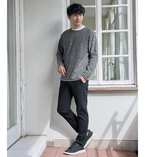 ikka「メランジ裏起毛インナーセット」|パーカー|